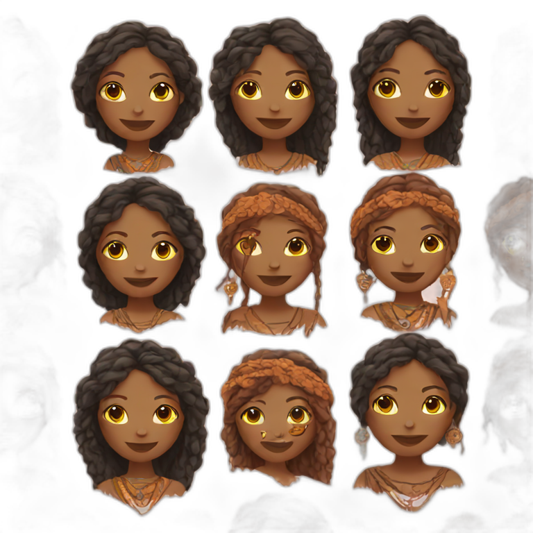 boho women emoji