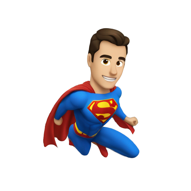 Superman en train de voler emoji