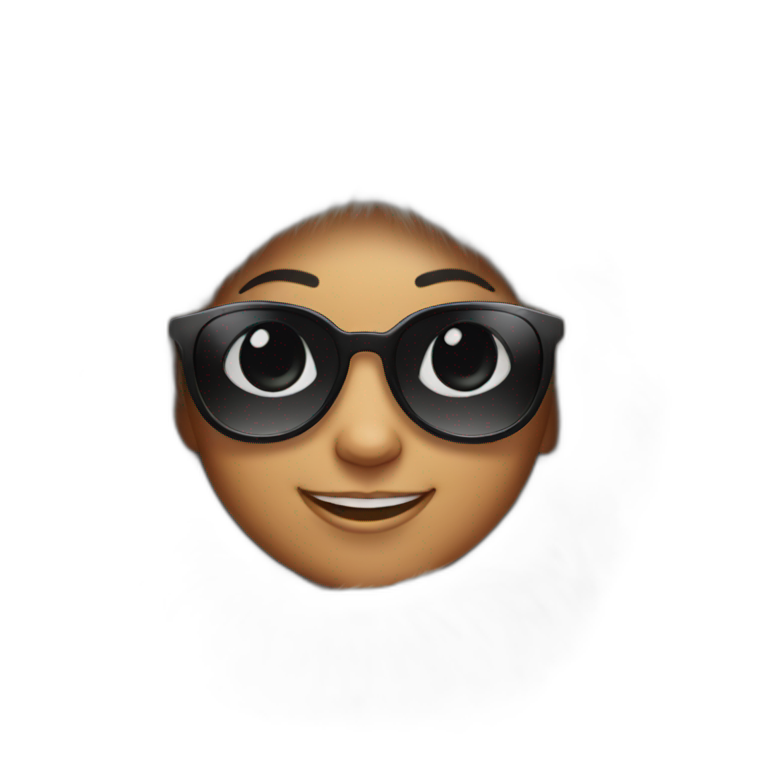 eskimo girl smiling with sunglasses emoji