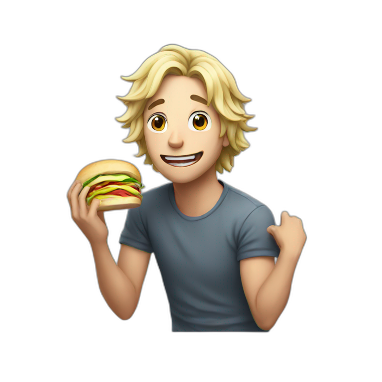 xqc eating a sandwich emoji