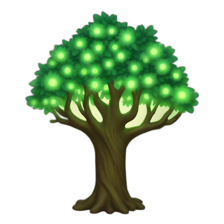 glow tree emoji