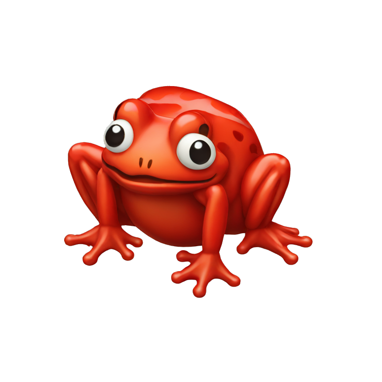 red frog candy emoji
