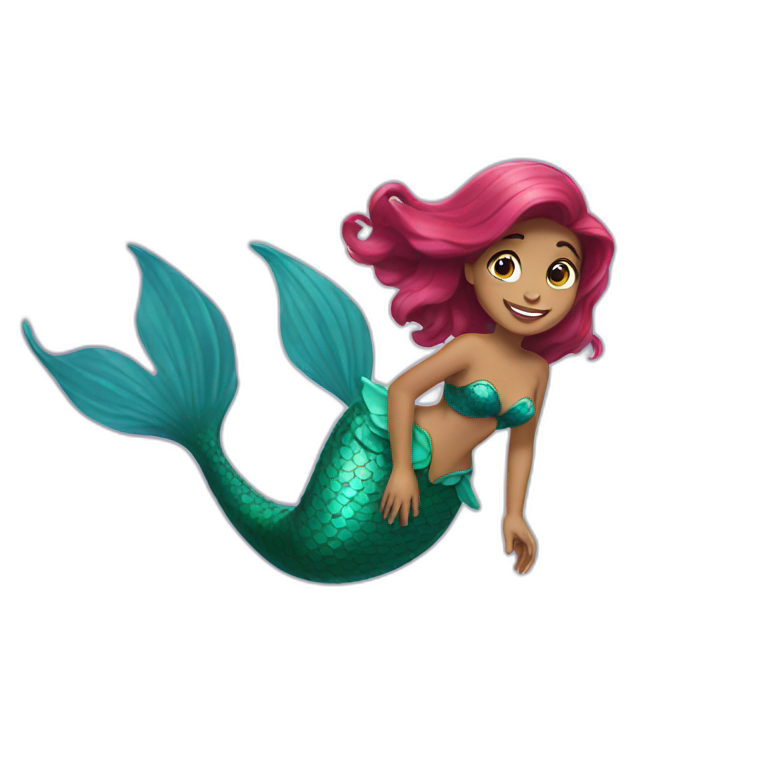 little mermaid emoji