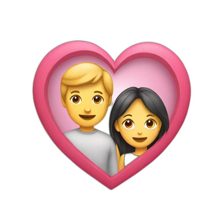 Love is logo emoji