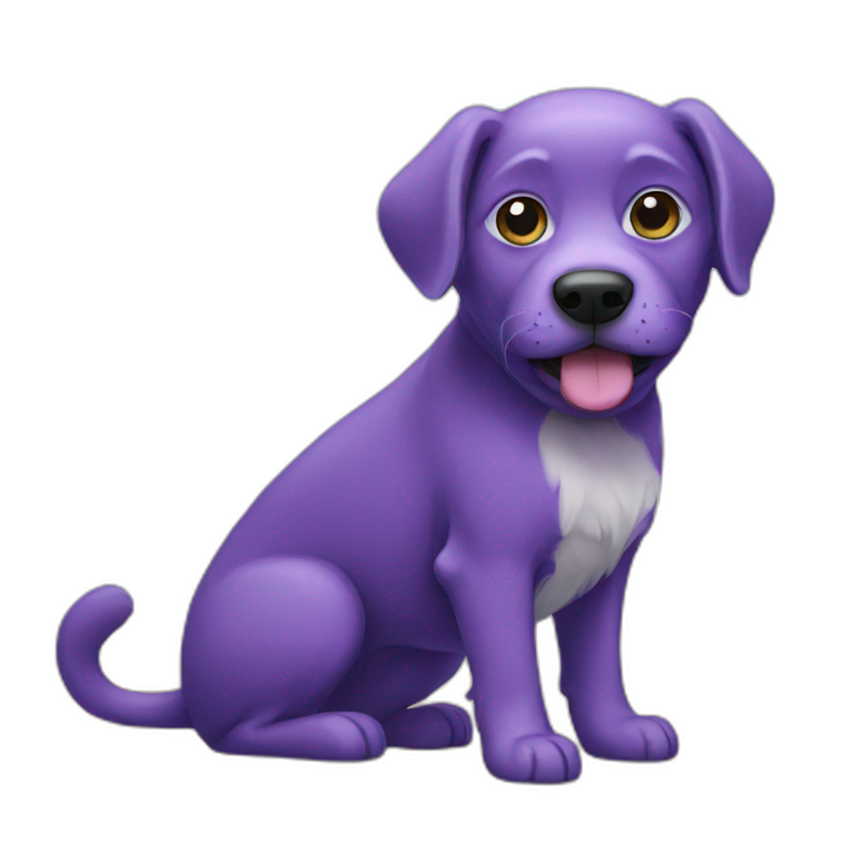 purple-dog emoji