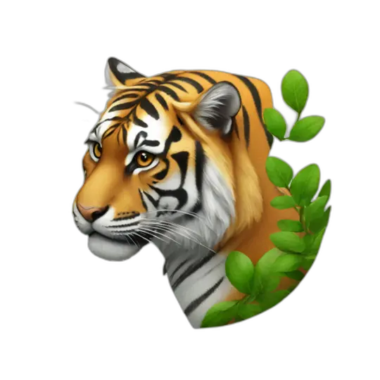 Half shark half tiger emoji AI Emoji Generator