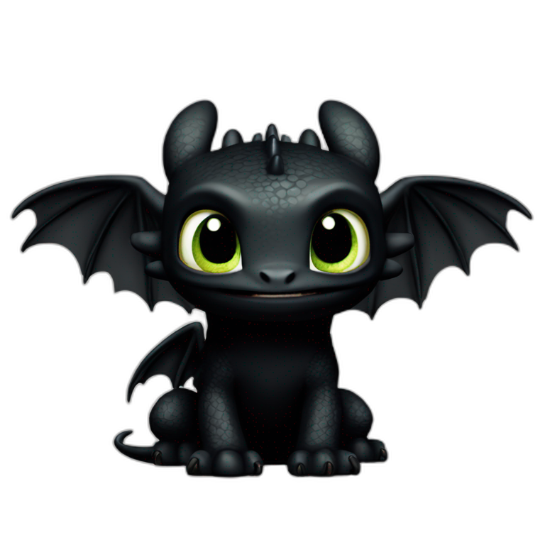 Toothless how to train your dragon  emoji