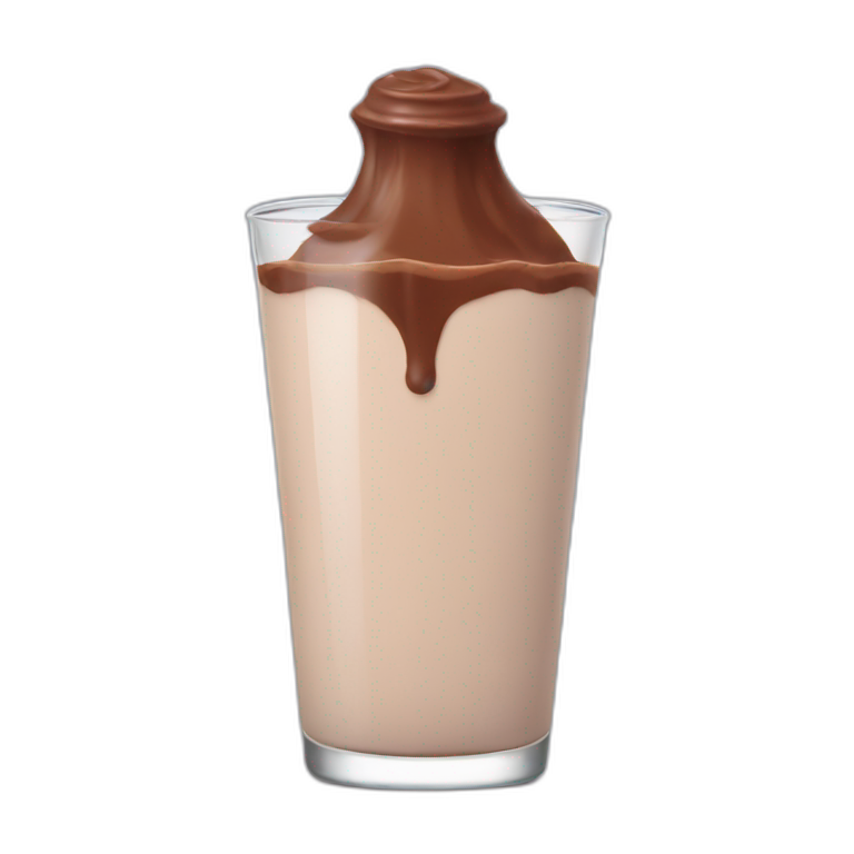 Chocolate milk emoji