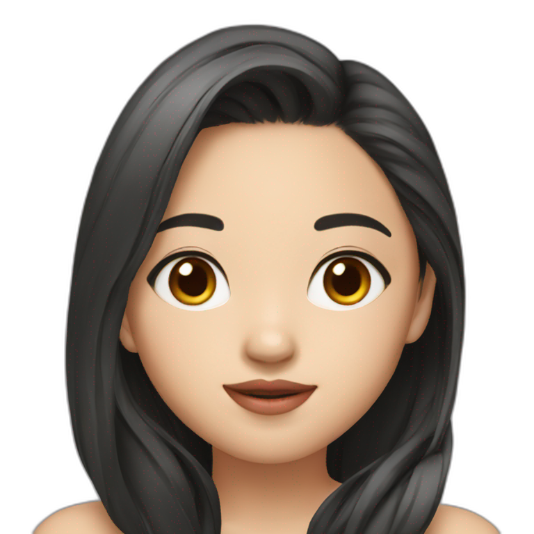 Cute-Asian-model emoji