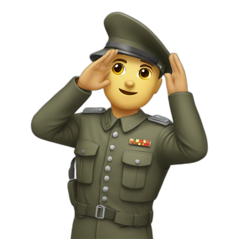 german soldier salute emoji