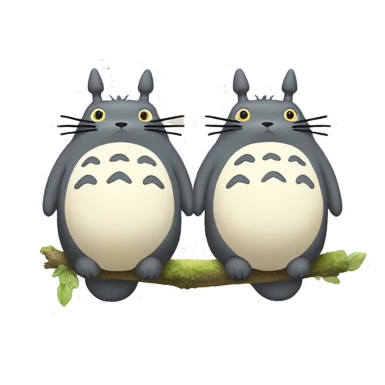 Totoro sentado emoji
