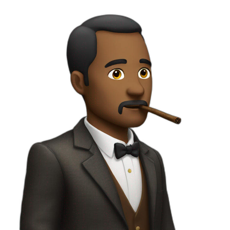 andrew tate smoking cigar emoji