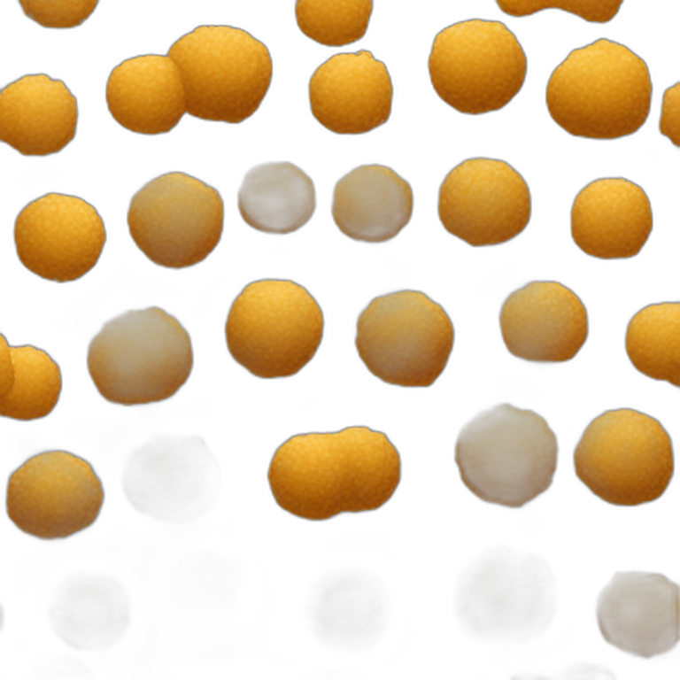 bitterballen with mustard emoji