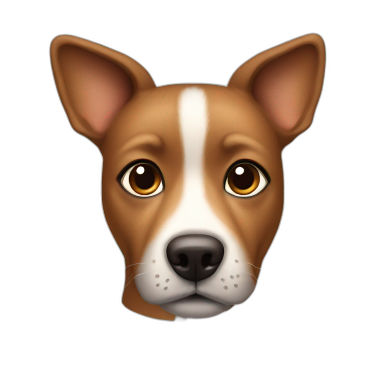 small brown dog face emoji