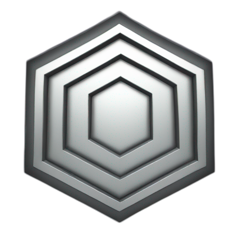 platinum hexagon insignia emoji
