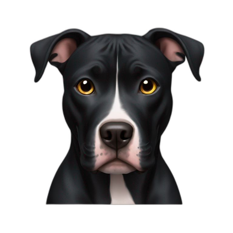 black pitbull emoji