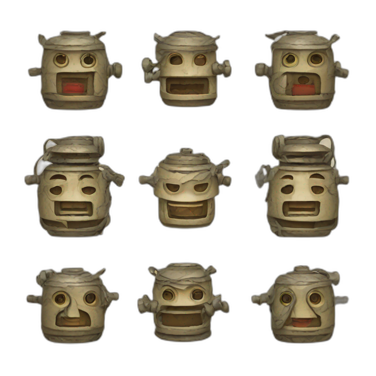 Ancient Japanese ai automation emoji