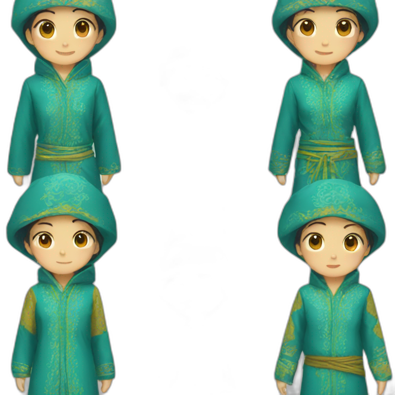 Kazakh clothes emoji