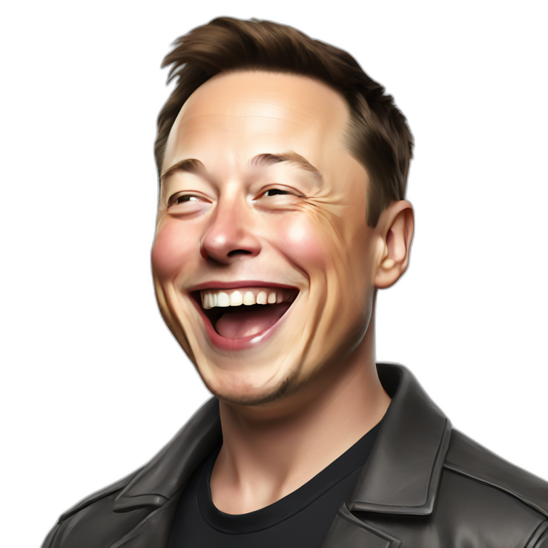 Laughing Elon musk emoji