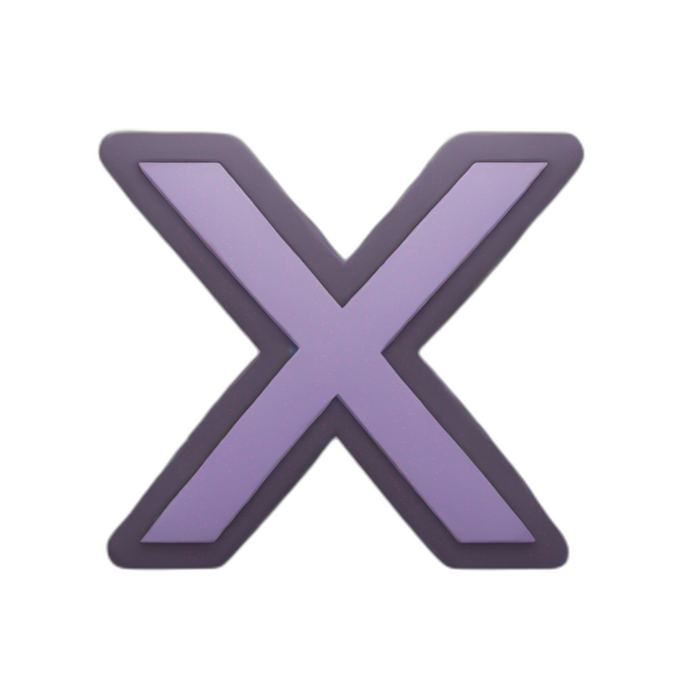 X logo emoji