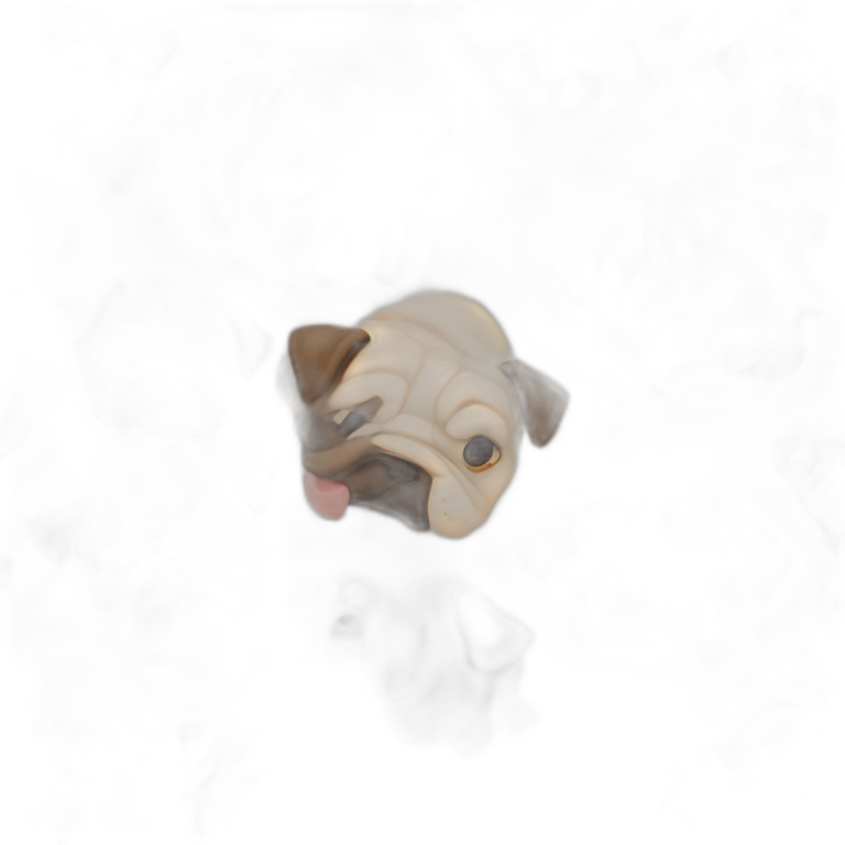 tongue out Bulldog frances all beige emoji