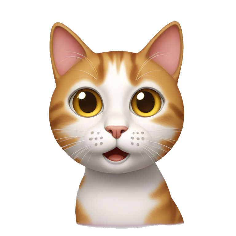 surprised cat emoji