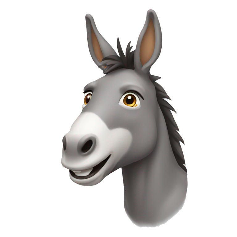 donkey smiling  emoji