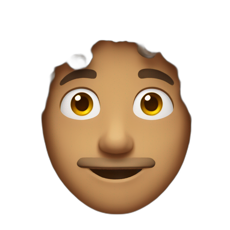 man taking selfie, curly brown hair, brazalian emoji