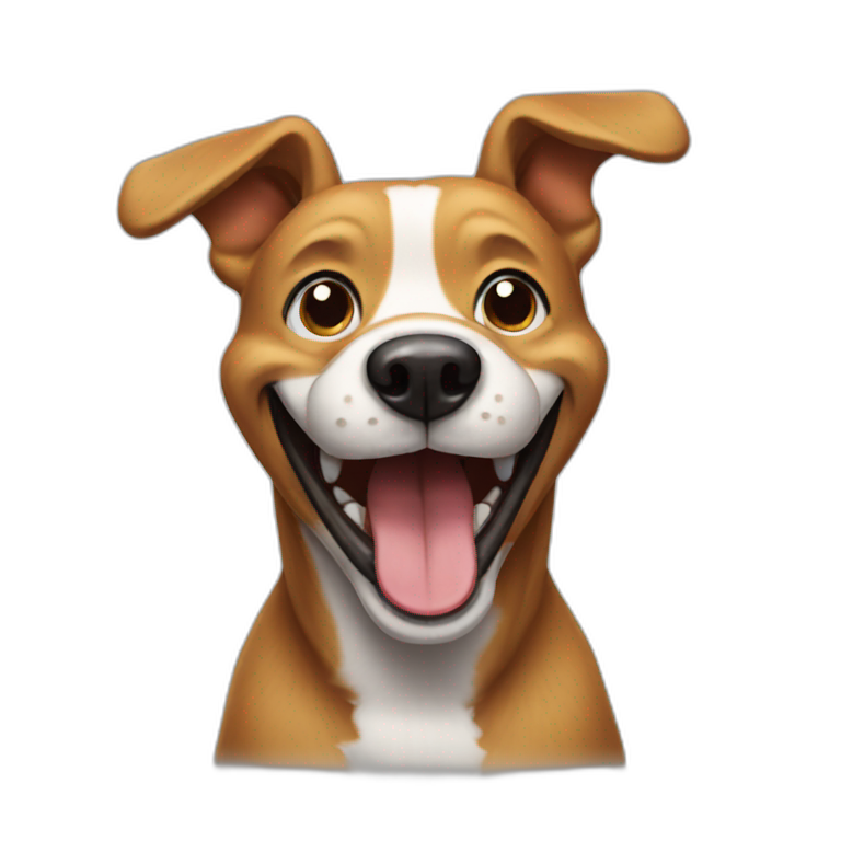 laughing dog  emoji
