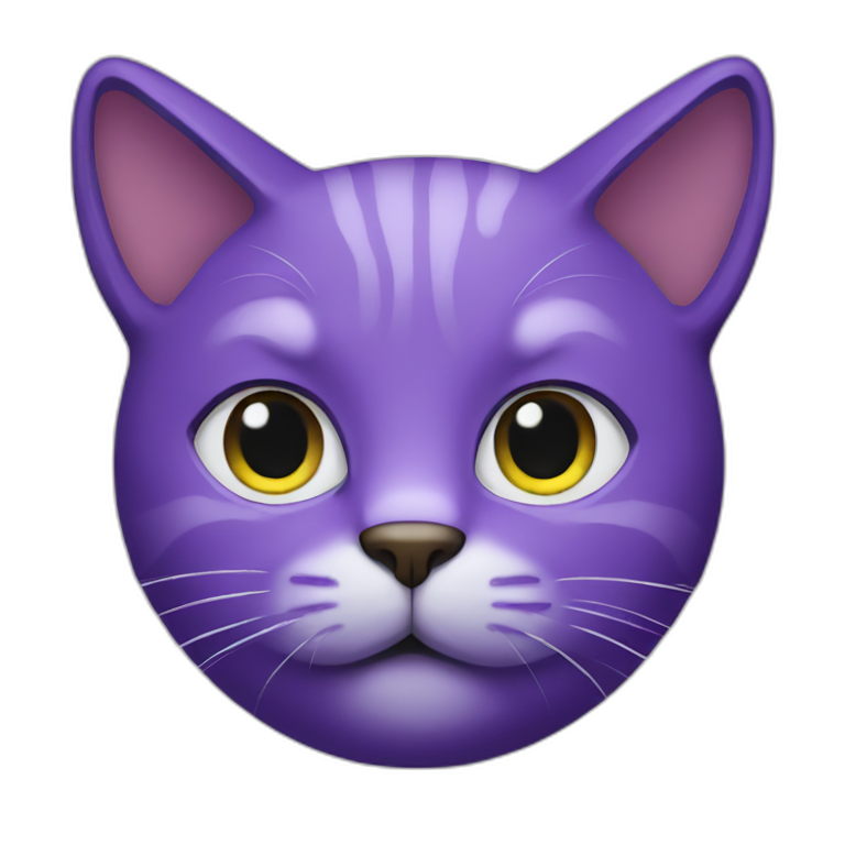 PURPLE cat emoji