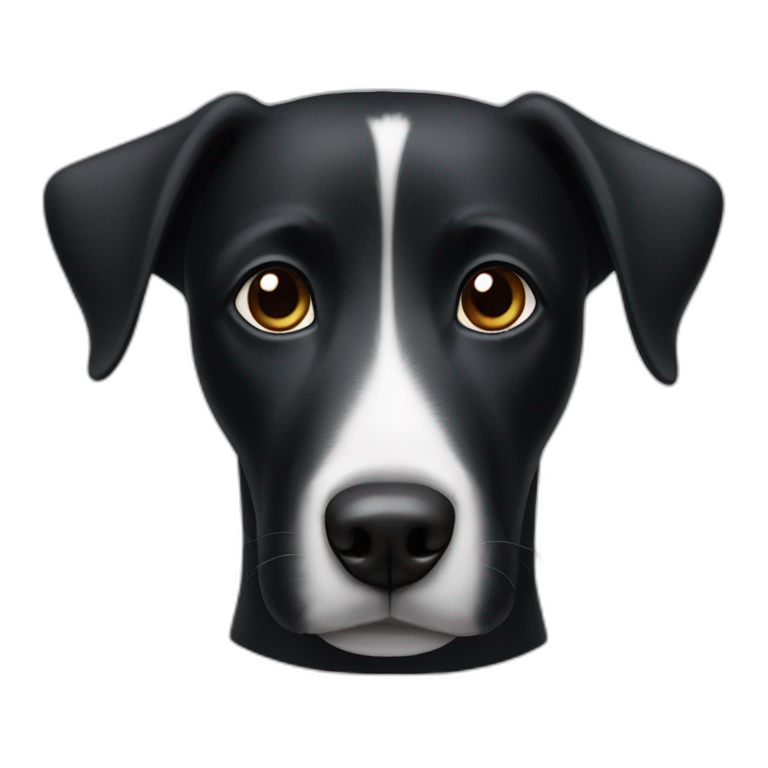black dog white nose emoji