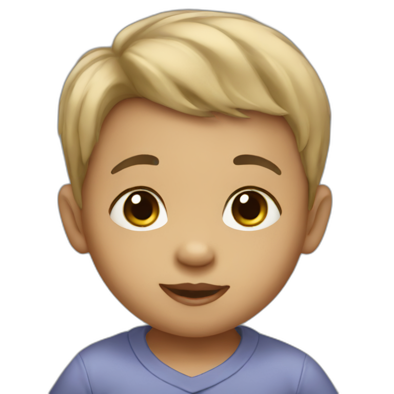 Black-haired baby boy emoji
