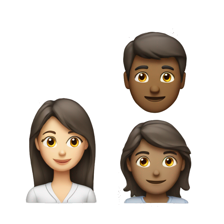 two employees, one woman and one man emoji