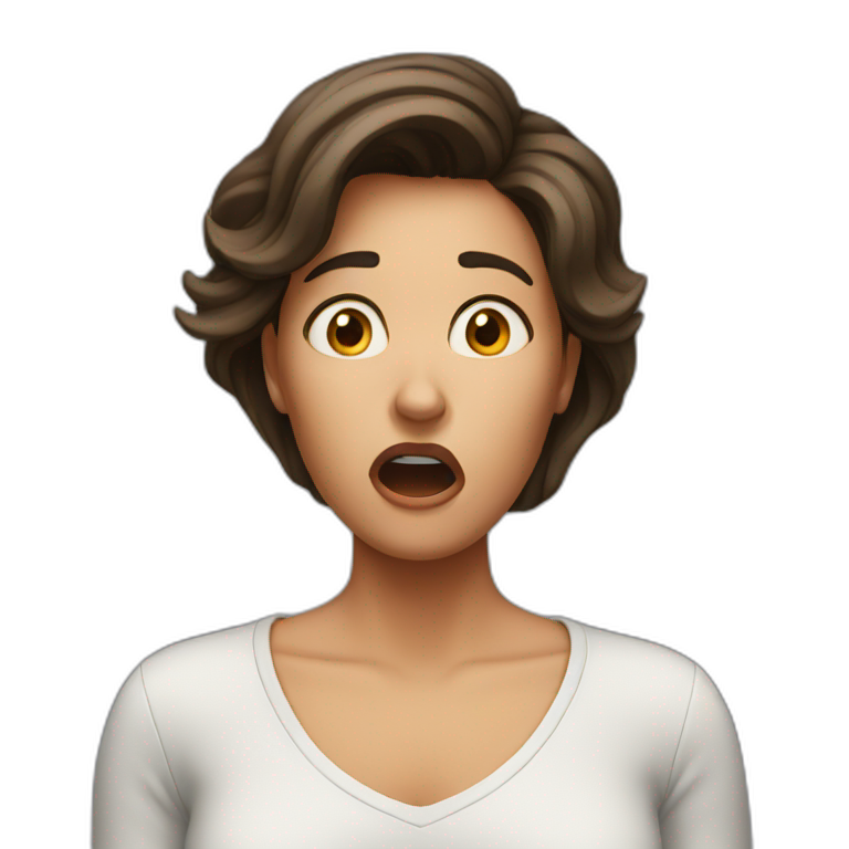 shocked woman emoji