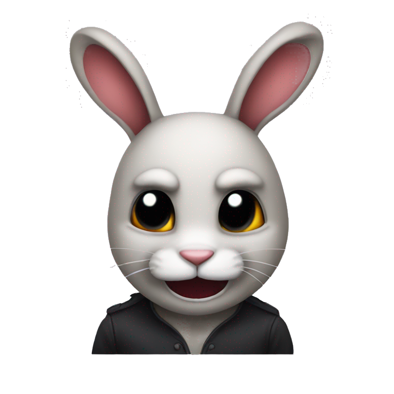 evil bunny emoji