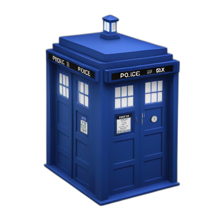 the-TARDIS-blue-police-box emoji