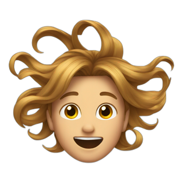 Hair flip emoji