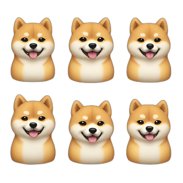 many fat shiba dog babies emoji