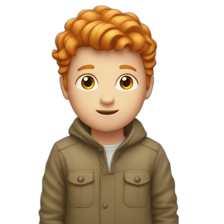 A little ginger boy emoji