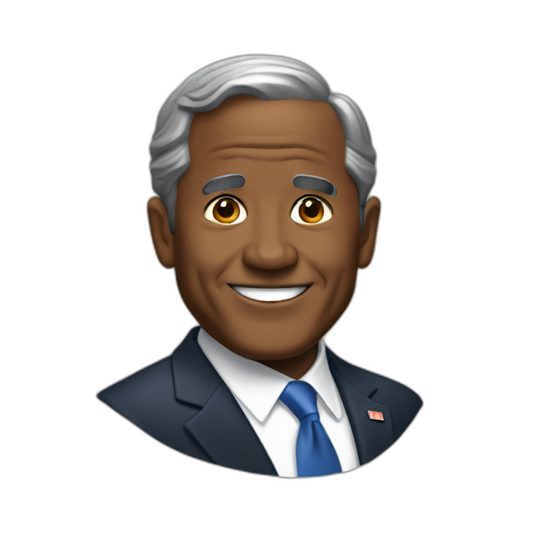 black George W. Bush emoji