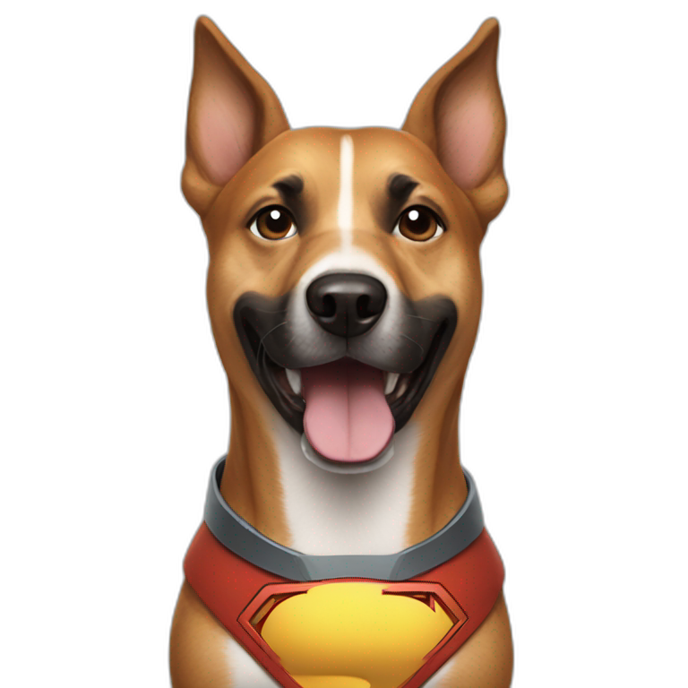 a super hero dog emoji