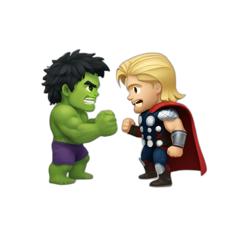 hulk versus thor emoji