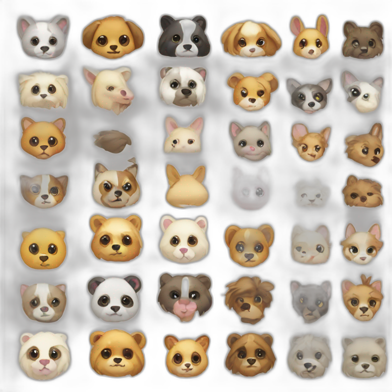 cute pixelated animal emojis emoji