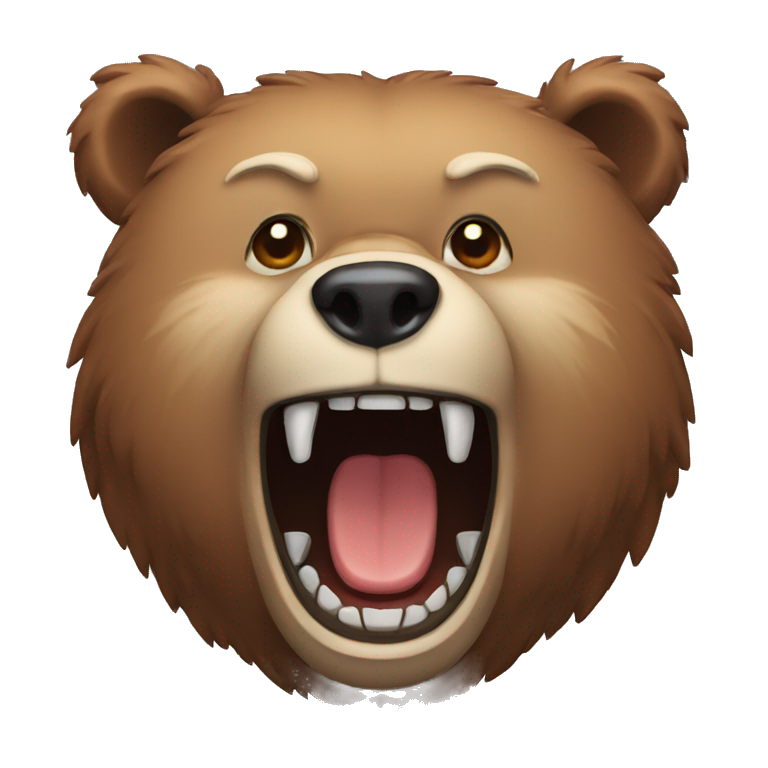 bear with sharp teeth  emoji