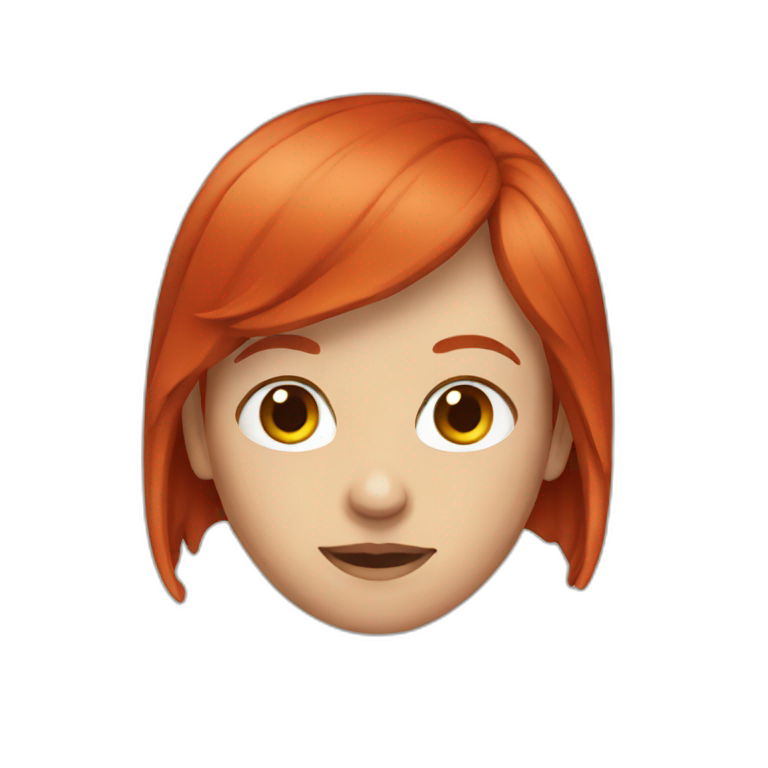 red head emoji