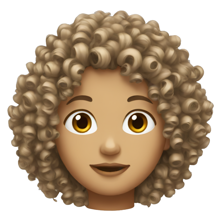 CUrly hair emoji