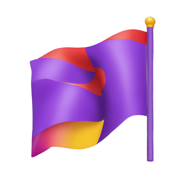 red yellow and purple flag emoji