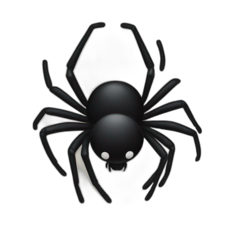 black spider emoji