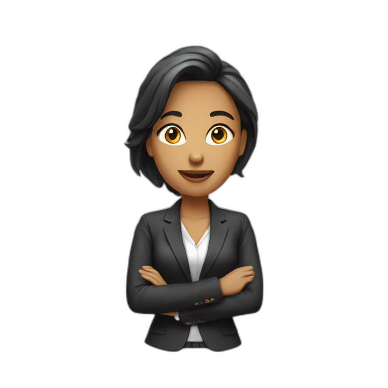 woman in blazer. office emoji