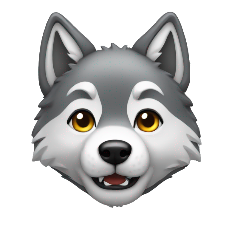 little cute wolf emoji
